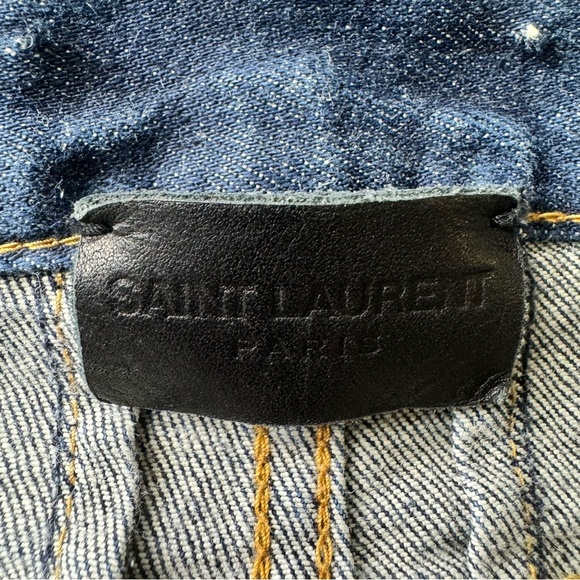 Saint Laurent Blue Skinny Jeans Size 32 - Picture 13 of 13